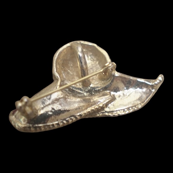 VTG Red Hat Society Jewelry Collection 8 Pieces Brooches, Earrings, Charm Watch - Picture 14 of 16